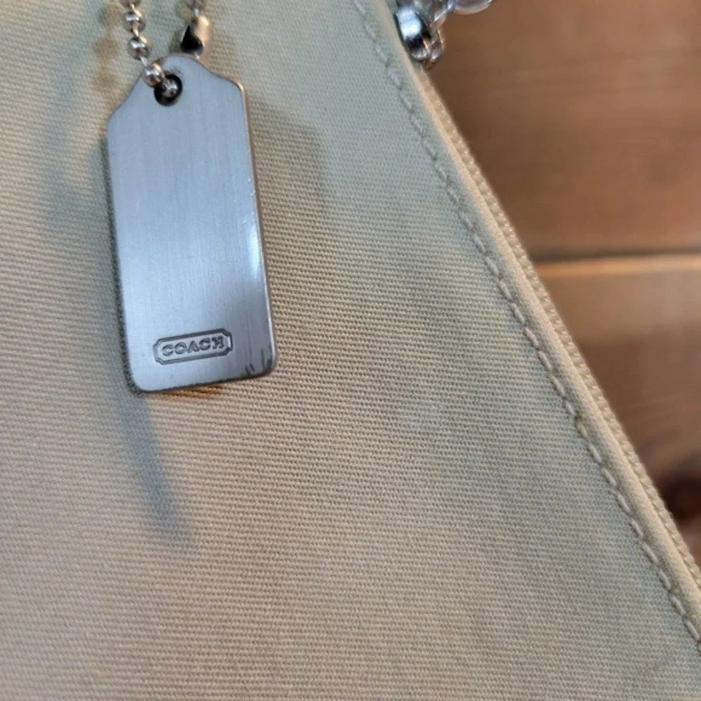 Coach Blue & Tan Soho Wristlet